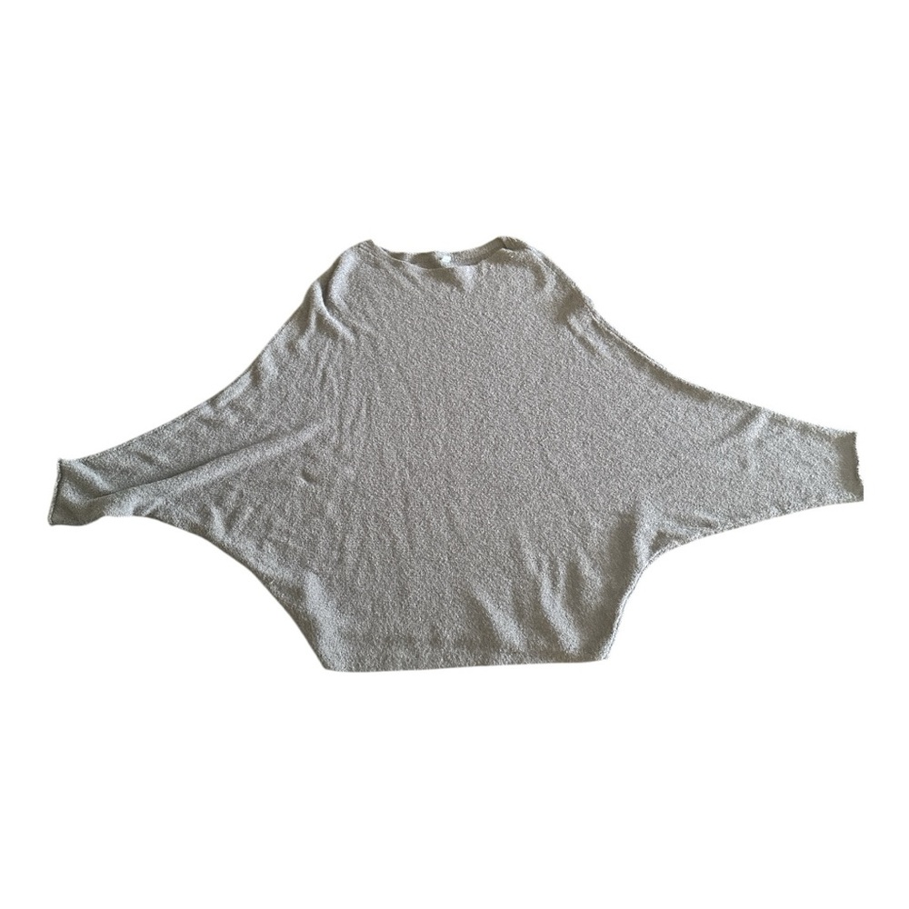 Women's Grey Dolman Sleeve Lightweight Sweater